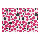 Rode zwarte erwten retro op witte achtergrond kussensloop (Achterkant)