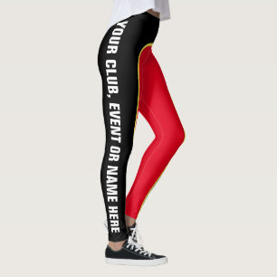 Rode/zwarte/gele  Named Leggings