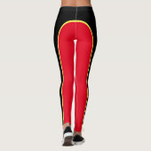 Rode/zwarte/gele  Named Leggings (Achterkant)