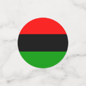 Rode, zwarte, groene pan-Afrikaanse vlag Confetti (Kleine voorkant)