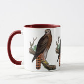 Rode zwarte Hawk Mok (Links)