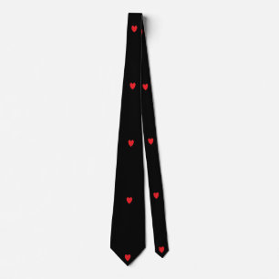 Rode zwarte kleuren - Cadeau - hardepatronen Stropdas