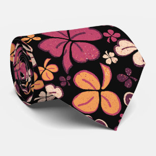 Rode zwarte Lucky Shamrocks Clover St. Patrick's D Stropdas