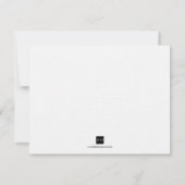 Rode zwarte ovaal preppy bruiloft, behalve de datu save the date (Achterkant)