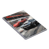 Rode & Zwarte Spier auto's Notitieboek (Rechterzijde)