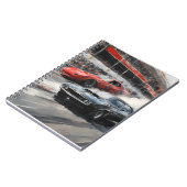 Rode & Zwarte Spier auto's Notitieboek (Linkerzijde)