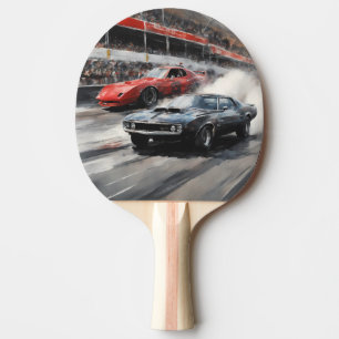 Rode & Zwarte Spier auto's Tafeltennisbatje