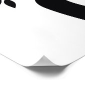 Rode zwarte Tortelduifjes sakura cherry tree & Blo Poster (Hoek)