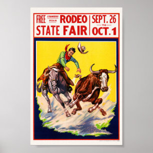 Rodea State Fair USA Poster vintage restauré dans 