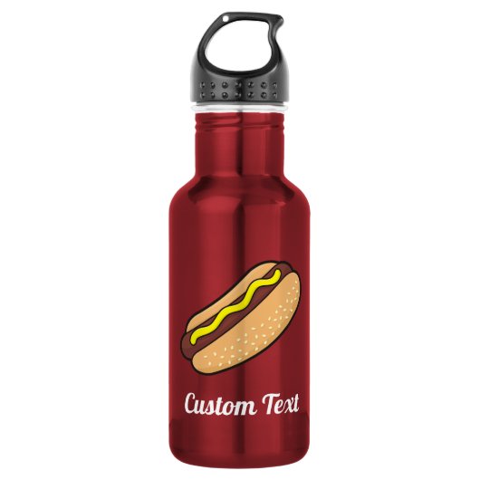 Rodehond RVS waterfles (Voorkant)