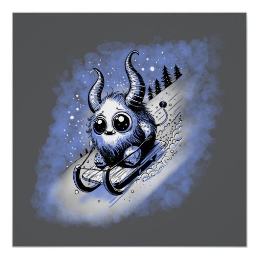 rodelmonster perfect poster (Voorkant)