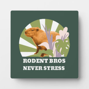 Rodent Bros Nooit Stress Grappige Capybara Fotoplaat