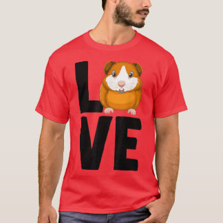Rodent Cavies Cavy Lovers Guinea Pig Owners LOVE T T-shirt