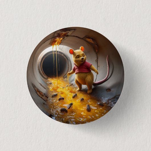 Rodentophobia Winnie de Pooh 2 Ronde Button 3,2 Cm (Voorkant)