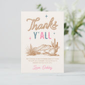 Rodeo Anniversaire Carte de remerciements (Debout devant)