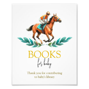 Rodeo Baby shower Boek voor Baby Sign Foto Afdruk