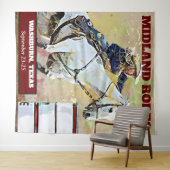 Rodéo baril course suspendu tapisserie (En situation (horizontale))