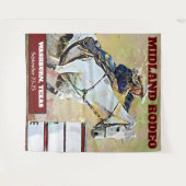 Rodéo baril course suspendu tapisserie (Devant (Horizontal))