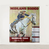 Rodéo baril course suspendu tapisserie (Devant)