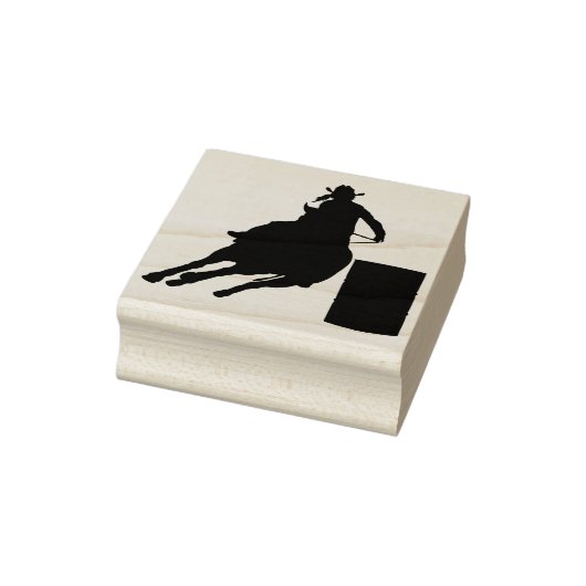 Rodeo Barrel Racing / Cowgirl Rubberstempel (Stempel)