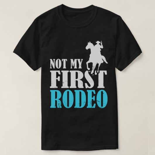 Rodeo Barrel Racing Pas Mon Premier T-Shirt Rodeo (Design devant)
