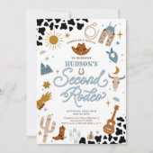 Rodeo Birthday Invitation Western Theme (Devant)