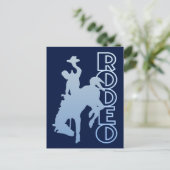 Rodeo briefkaart, pas aan briefkaart (Staand voorkant)