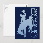 Rodeo briefkaart, pas aan briefkaart (Voorkant / Achterkant)