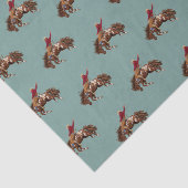  Rodeo Bronco Busting Cowboy Tissuepapier (Detail)