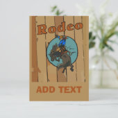 Rodeo Bucking Horse Kaart (Staand voorkant)