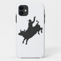 Rodeo Bull Ride silhouette