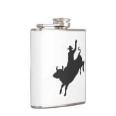 Rodeo Bull Ride silhouette Heupfles (Rechts)