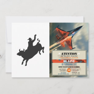 Rodeo Bull Ride silhouette Kaart