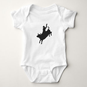 Rodeo Bull Ride silhouette Romper