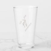 Rodeo Bull Rider op een Longhorn Glas (Achterkant)