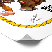 Rodeo Bull Rider Poster (Hoek)