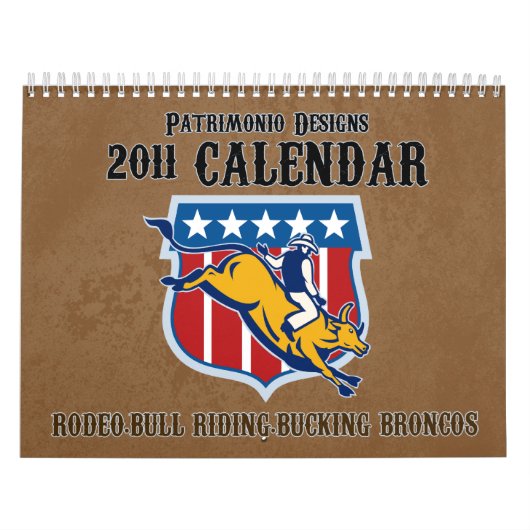 Rodeo Bull Riding Bucking Bronco 2011 kalender (Hoes)