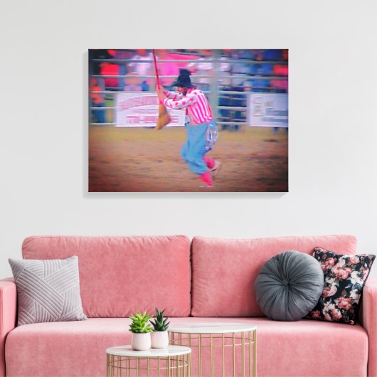 Rodeo Clown Canvas Art (Insitu (Woonkamer))