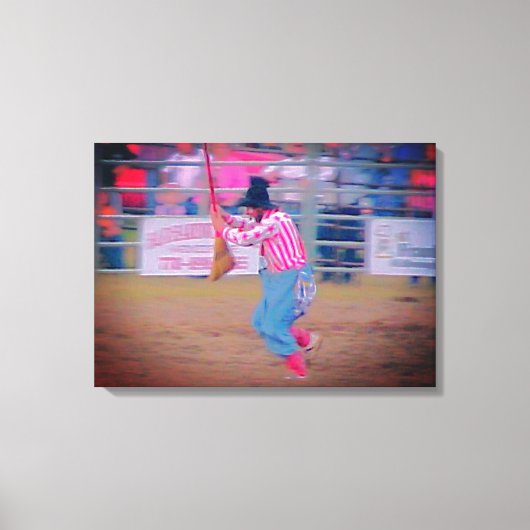 Rodeo Clown Canvas Art (Voorkant)