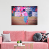 Rodeo Clown Canvas Art Afdruk (Insitu (Woonkamer))