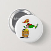 Rodeo Clown Ronde Button 5,7 Cm (Voorkant /achterkant)