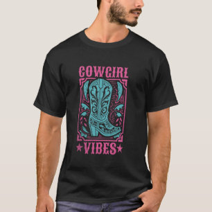 Rodeo Country Western Paardliefhebber Cowboylaarze T-shirt