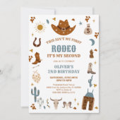 Rodeo Cowboy 2nd Birthday Invitation (Devant)