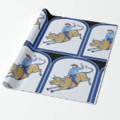 Rodeo Cowboy Cadeaupapier (Uitgerold)