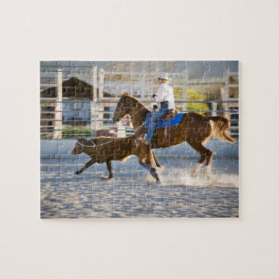 Rodeo cowboy kalf legpuzzel