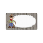 Rodeo Cowboy Label (Voorkant)