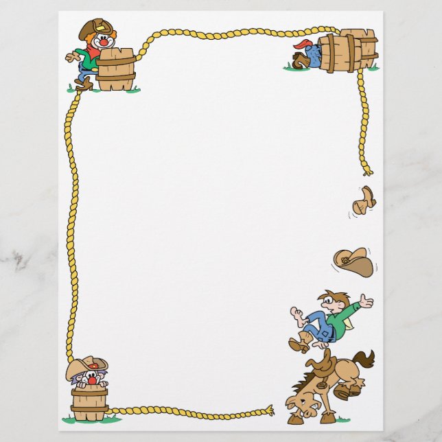 Rodeo Cowboy Letterhead (Voorkant)