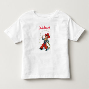 Rodeo cowboy met een gepersonaliseerde liefhebber  kinder shirts