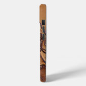 Rodeo Cowboy met western leder Case-Mate iPhone Case (Achterkant / Links)
