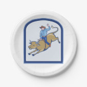 Rodeo Cowboy Papieren Bordje (Voorkant)